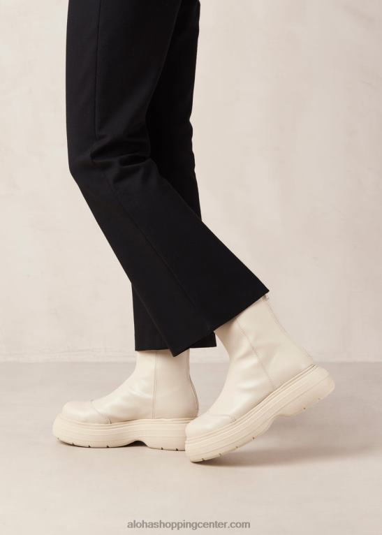 ink - beli veganski usnjeni škornji ženske Alohas 0D4R8270