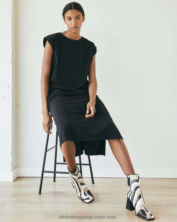 izgubljena - črna bombažna obleka ženske Alohas 0D4R8911