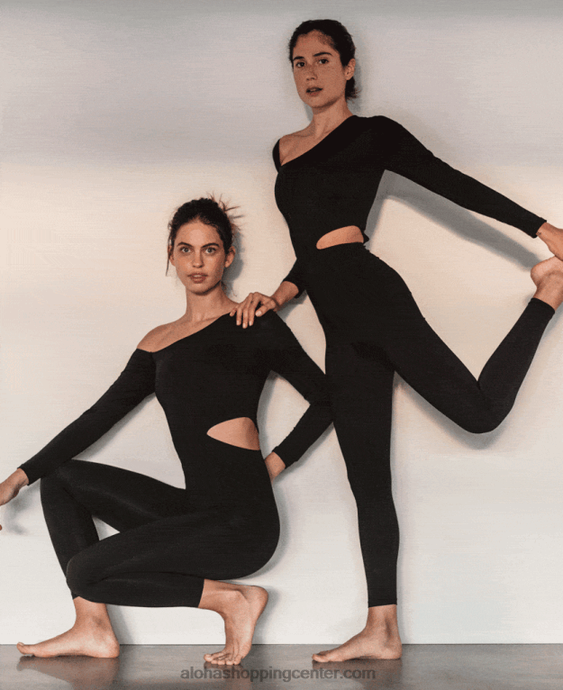 izrezan balerina - črn bodi ženske Alohas 0D4R8900