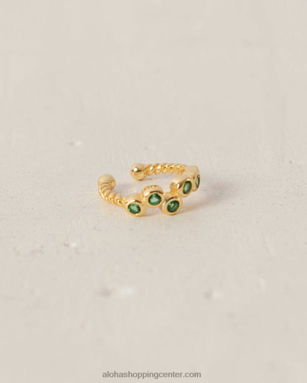 jackfruit - zelen in zlat uhan ženske Alohas 0D4R81114