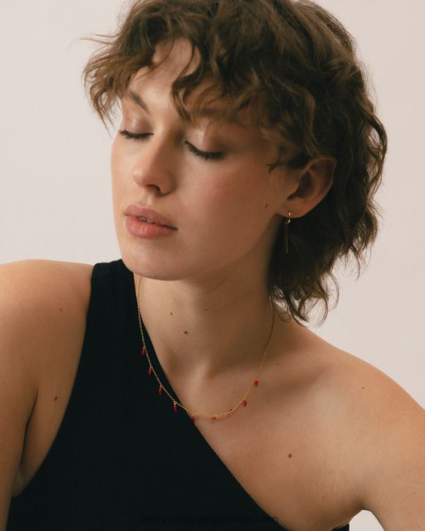 jalapeno - zlata in rdeča ogrlica ženske Alohas 0D4R81112