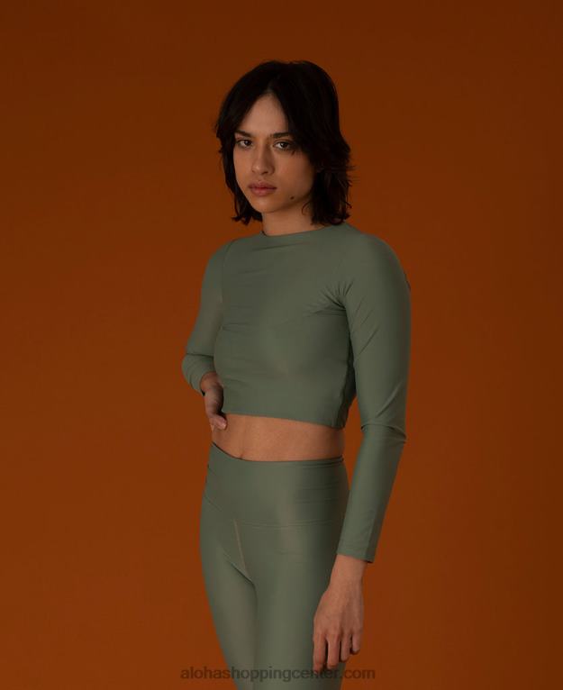 jedrni trikotnik - zeleni econyl vrh ženske Alohas 0D4R8660