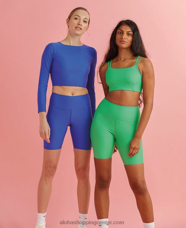 jedro - modra majica z dolgimi rokavi ženske Alohas 0D4R8666