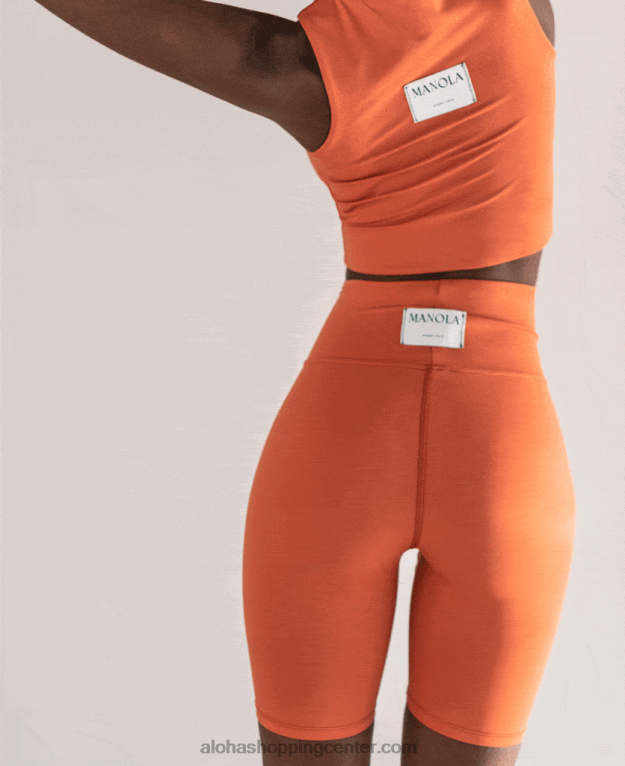 jedro - oranžne econyl pajkice ženske Alohas 0D4R8640