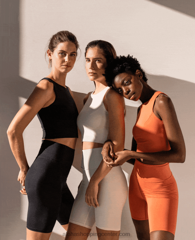 jedro - oranžne econyl pajkice ženske Alohas 0D4R8640