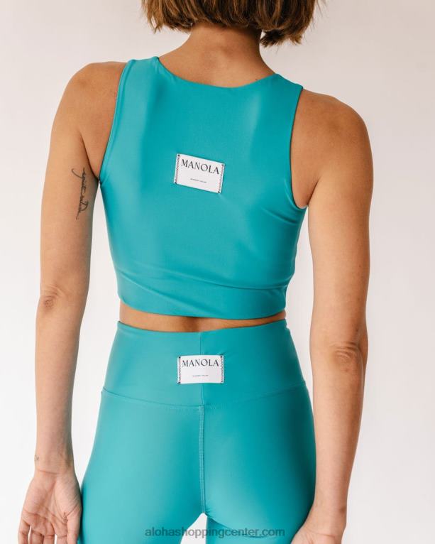 jedro - turkizno zelen econyl vrh ženske Alohas 0D4R8741