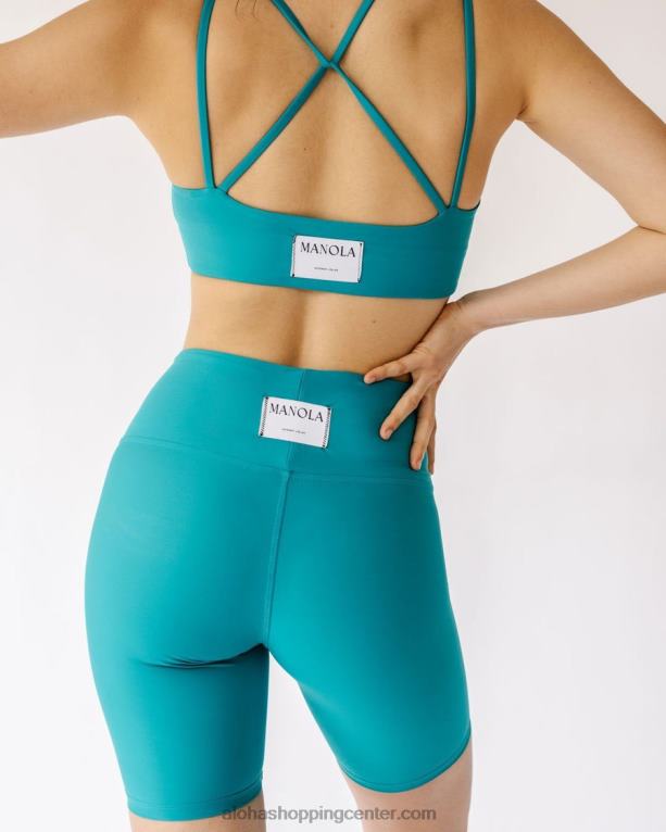 jedro - turkizno zelene econyl kratke hlače ženske Alohas 0D4R8642