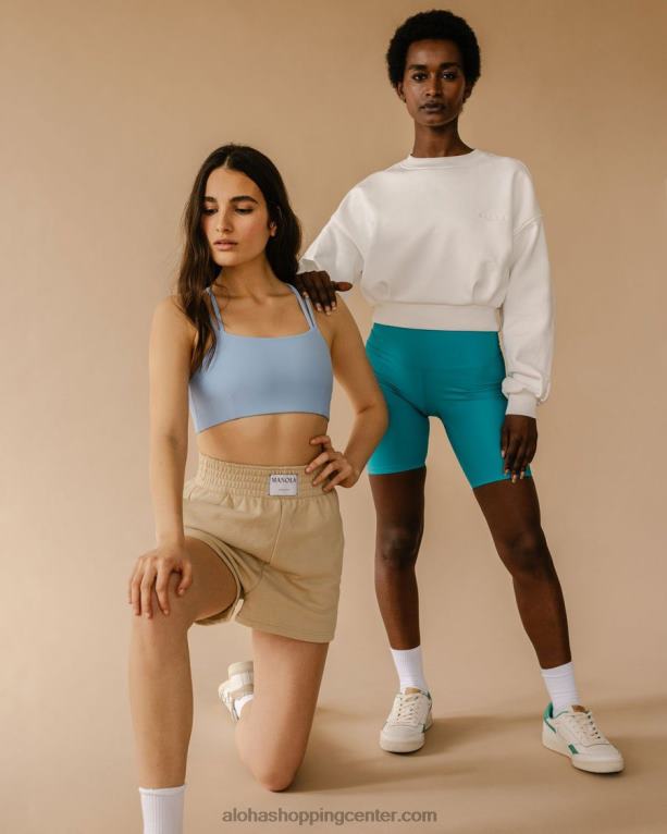 jedro - turkizno zelene econyl kratke hlače ženske Alohas 0D4R8642