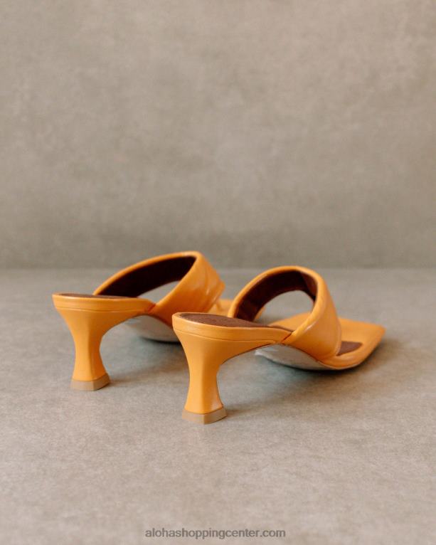 jolla - oranžni veganski usnjeni sandali ženske Alohas 0D4R8499