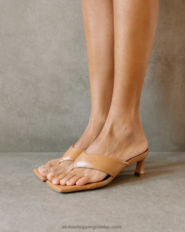 jolla - rjavi veganski usnjeni sandali ženske Alohas 0D4R8497