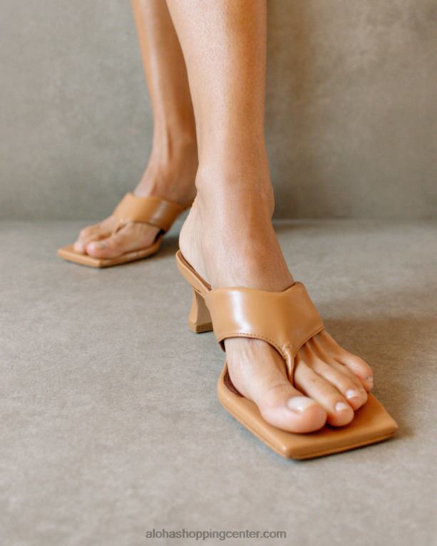 jolla - rjavi veganski usnjeni sandali ženske Alohas 0D4R8497