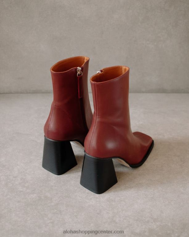 jug - rdeči usnjeni škornji ženske Alohas 0D4R8202