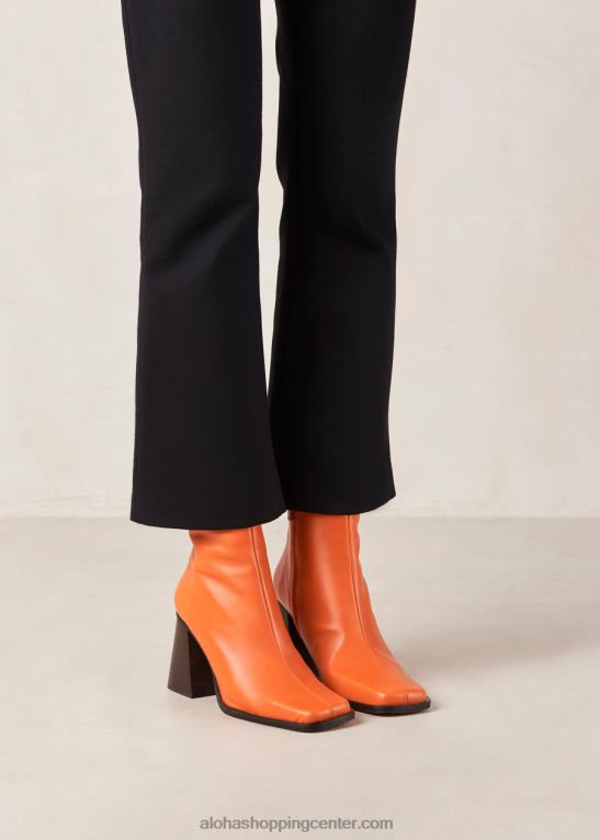 jug - svetlo oranžni usnjeni škornji ženske Alohas 0D4R8203