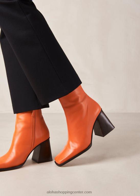 jug - svetlo oranžni usnjeni škornji ženske Alohas 0D4R8203