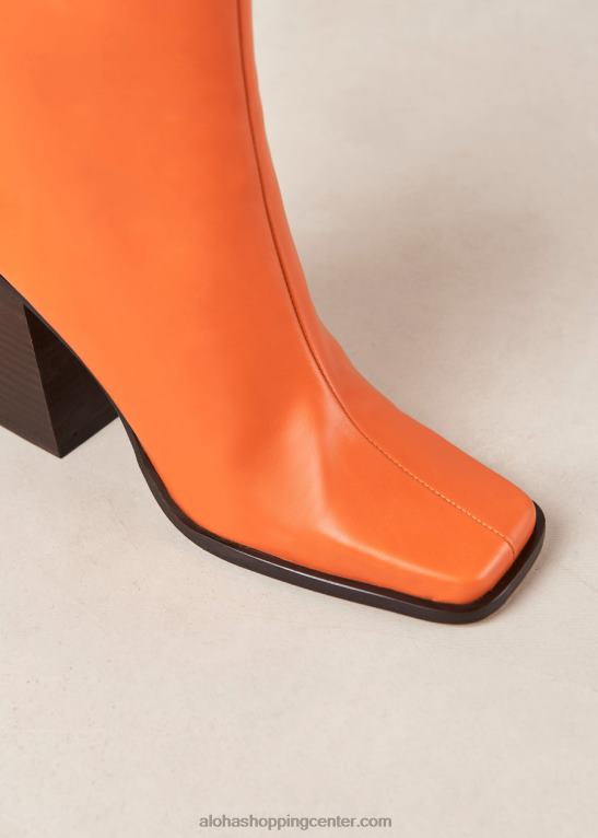 jug - svetlo oranžni usnjeni škornji ženske Alohas 0D4R8203