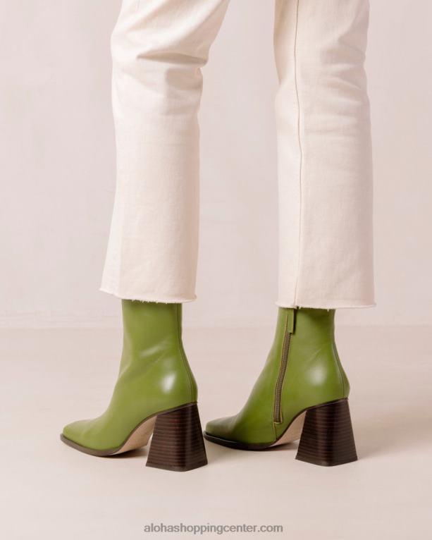 jug - svetlo zeleni usnjeni škornji ženske Alohas 0D4R8191