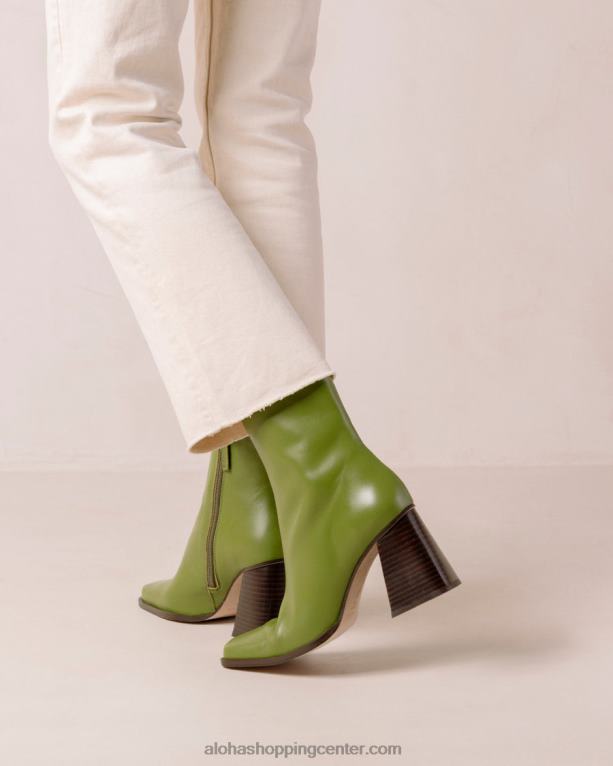 jug - svetlo zeleni usnjeni škornji ženske Alohas 0D4R8191