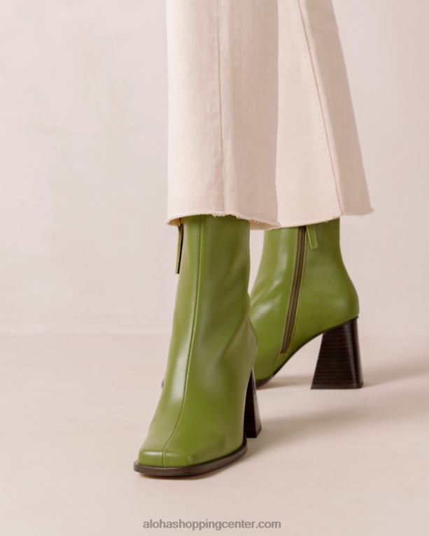 jug - svetlo zeleni usnjeni škornji ženske Alohas 0D4R8191