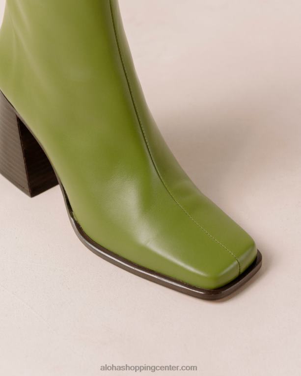 jug - svetlo zeleni usnjeni škornji ženske Alohas 0D4R8191