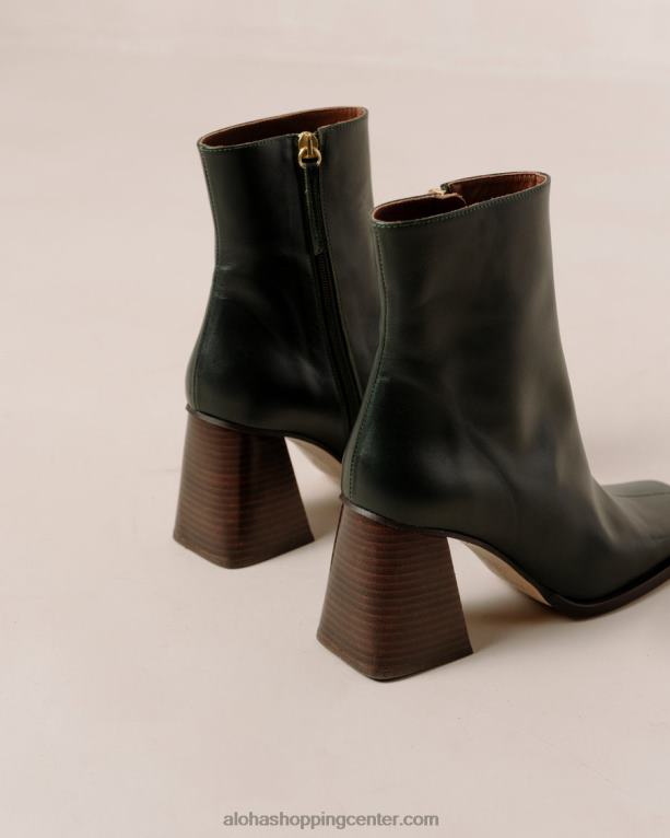 jug - temno zeleni usnjeni škornji ženske Alohas 0D4R8198