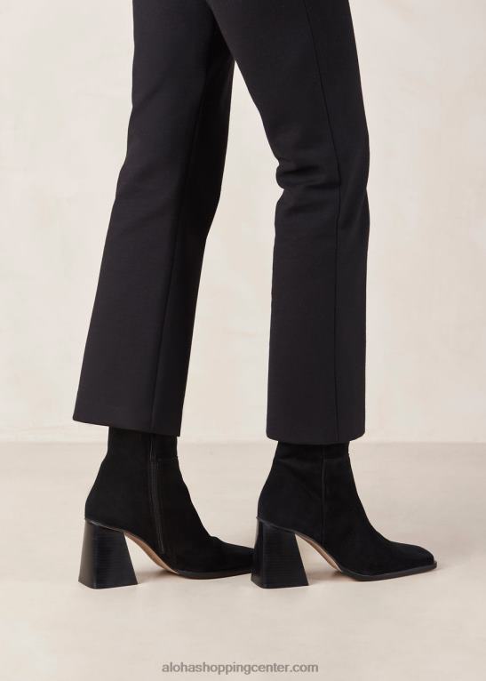 jug - črni čevlji iz semiša ženske Alohas 0D4R8149