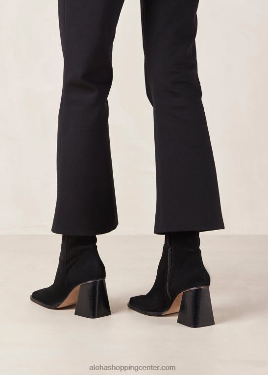 jug - črni čevlji iz semiša ženske Alohas 0D4R8149