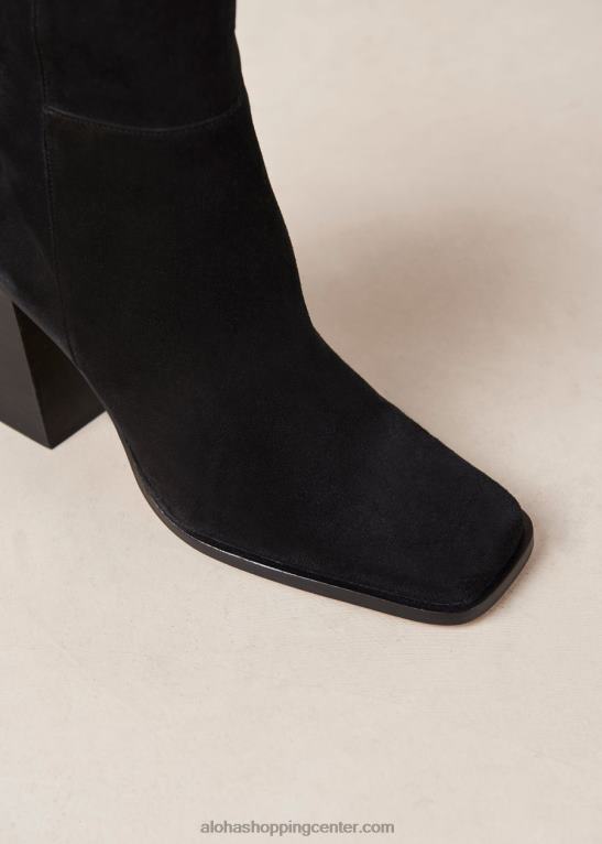 jug - črni čevlji iz semiša ženske Alohas 0D4R8149