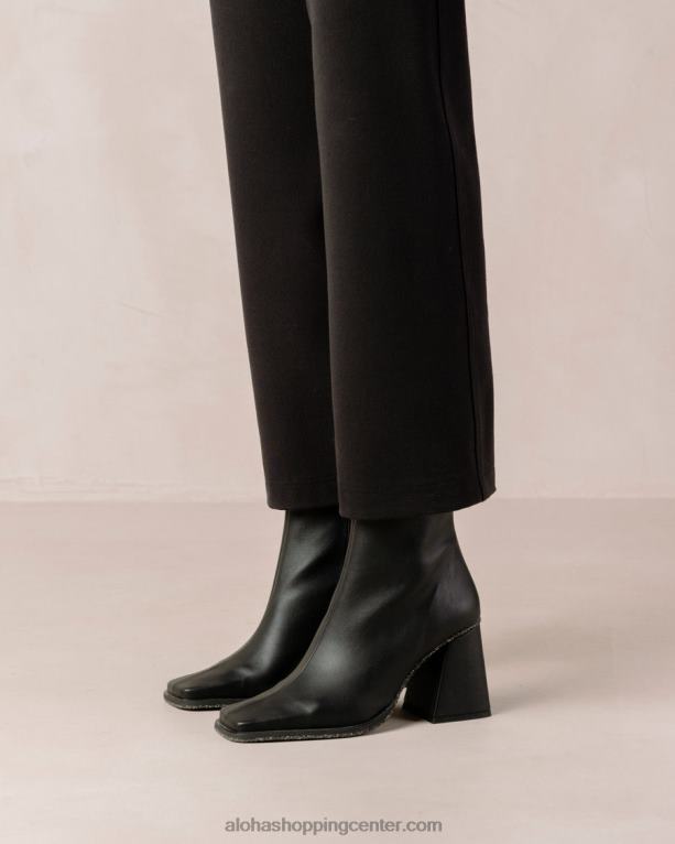 južna koruza - črni veganski usnjeni škornji ženske Alohas 0D4R8200