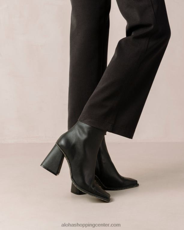 južna koruza - črni veganski usnjeni škornji ženske Alohas 0D4R8200