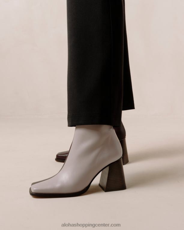 južni dvobarvni - bordo in vijoličasti usnjeni škornji ženske Alohas 0D4R8195