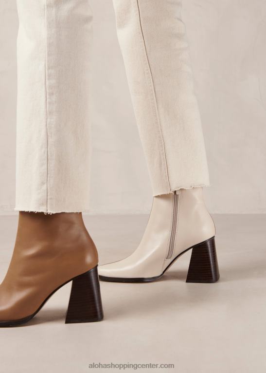 južni dvobarvni - rjavi in ​​bež usnjeni škornji ženske Alohas 0D4R8148