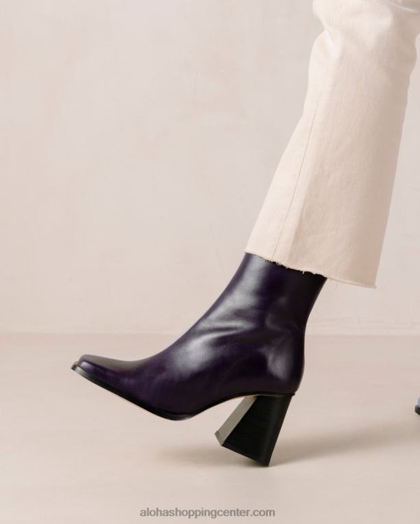 južni dvobarvni - vijolični in lila usnjeni škornji ženske Alohas 0D4R8150