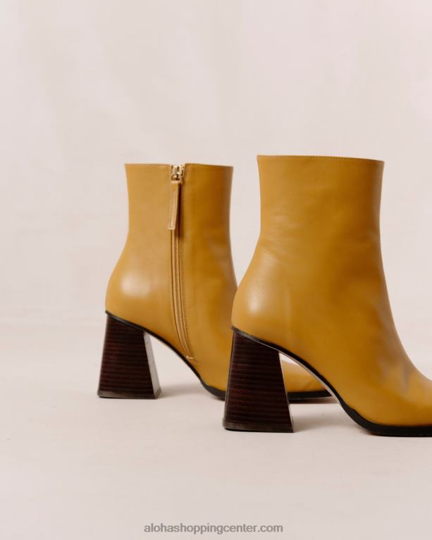 južno - rumeni usnjeni škornji ženske Alohas 0D4R8199