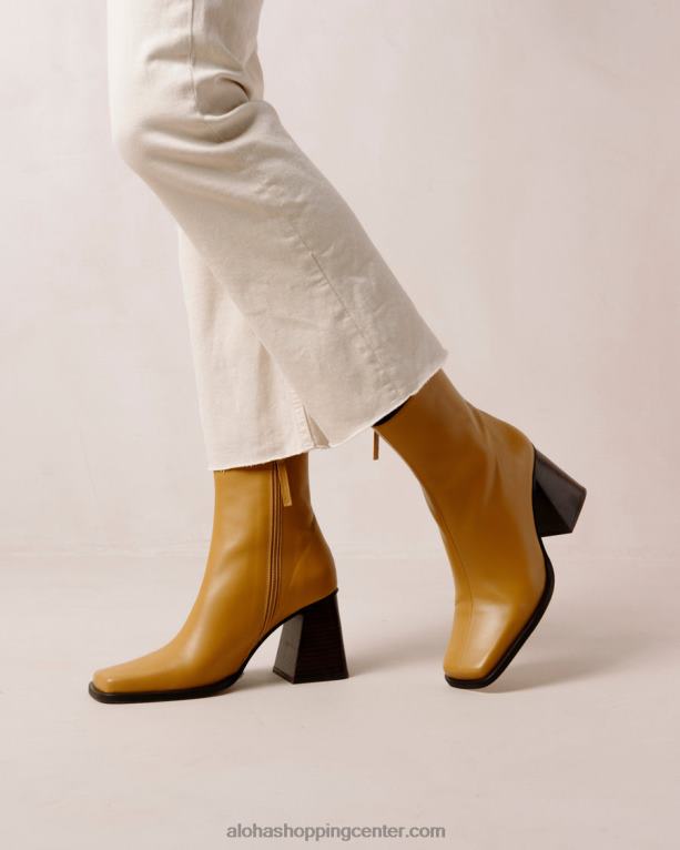 južno - rumeni usnjeni škornji ženske Alohas 0D4R8199