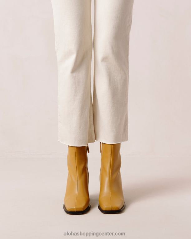 južno - rumeni usnjeni škornji ženske Alohas 0D4R8199