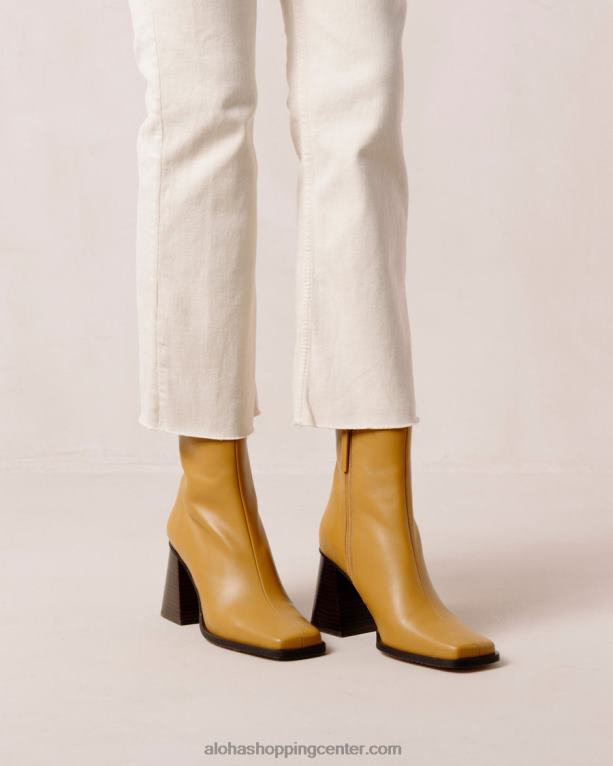 južno - rumeni usnjeni škornji ženske Alohas 0D4R8199