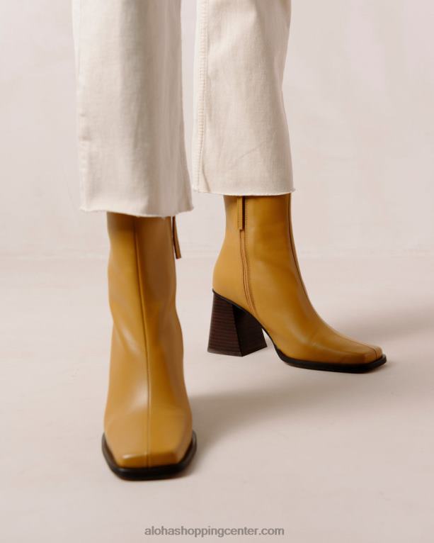 južno - rumeni usnjeni škornji ženske Alohas 0D4R8199