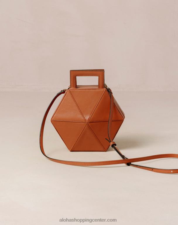 k - rjava usnjena torbica ženske Alohas 0D4R81045