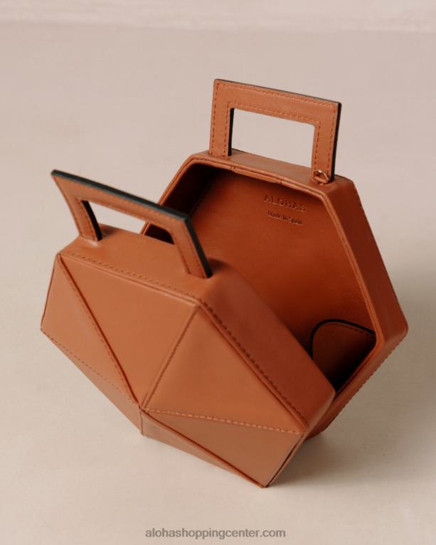 k - rjava usnjena torbica ženske Alohas 0D4R81045