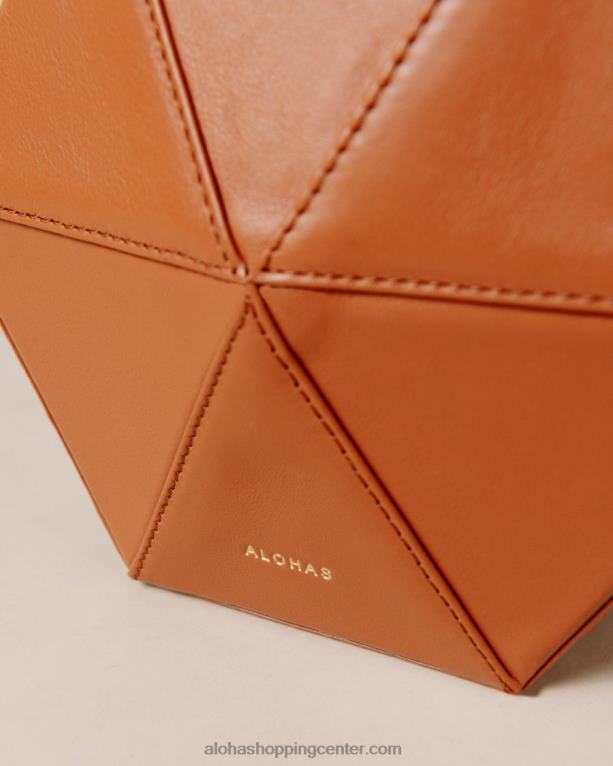 k - rjava usnjena torbica ženske Alohas 0D4R81045