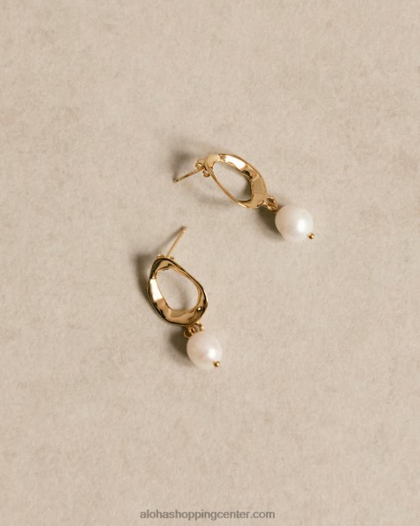 kakav - zlati biserni uhani ženske Alohas 0D4R81073