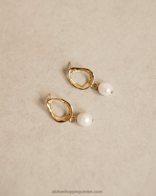 kakav - zlati biserni uhani ženske Alohas 0D4R81073