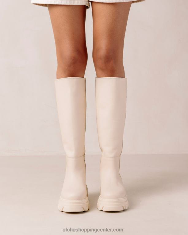 katiuska - beli usnjeni škornji ženske Alohas 0D4R896