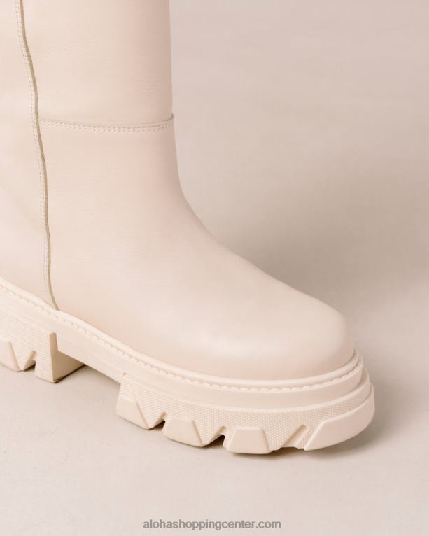 katiuska - beli usnjeni škornji ženske Alohas 0D4R896