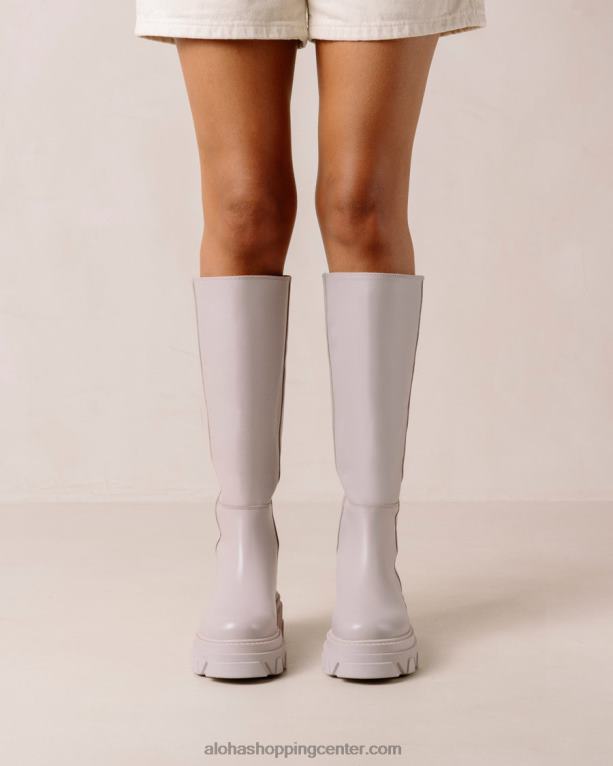 katiuska - vijolični usnjeni škornji ženske Alohas 0D4R8103