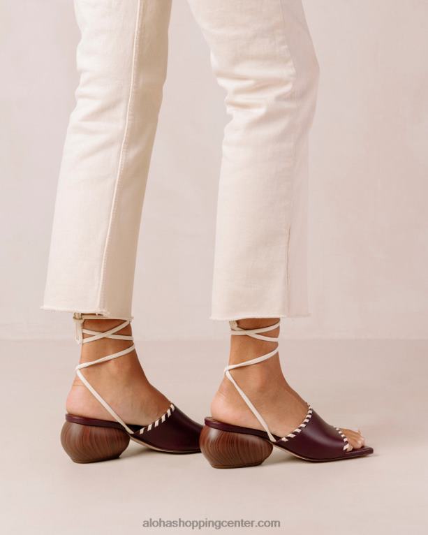 kitty - rdeči usnjeni sandali ženske Alohas 0D4R8373