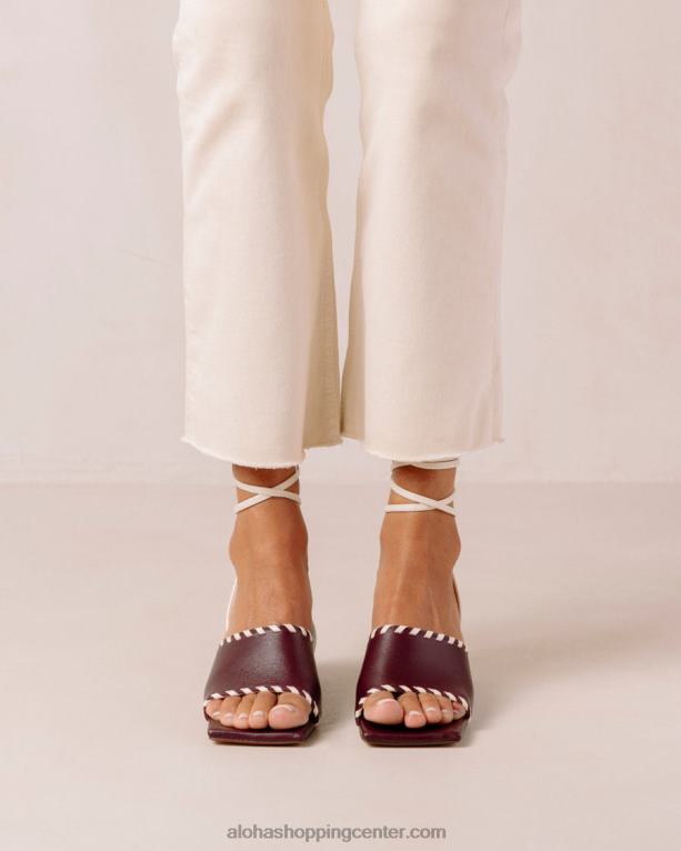 kitty - rdeči usnjeni sandali ženske Alohas 0D4R8373