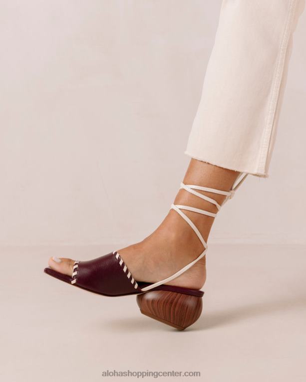 kitty - rdeči usnjeni sandali ženske Alohas 0D4R8373