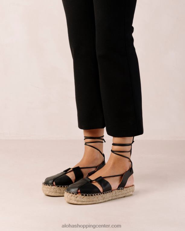 korenine - črne espadrile ženske Alohas 0D4R8594