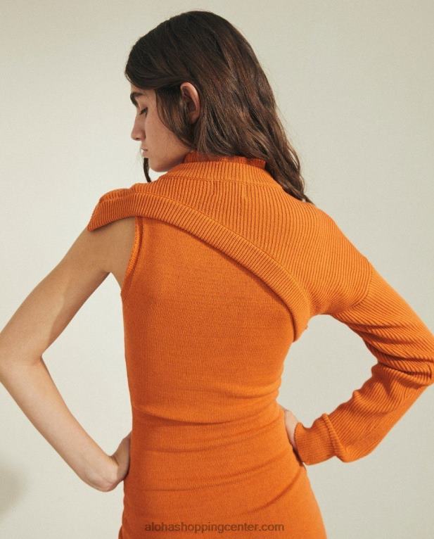 kreator - oranžen pleten top ženske Alohas 0D4R8877